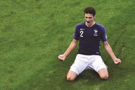 France right-back Benjamin Pavard sent a right-footed half-volley spinning into the top corner in eventual champions Franceu2019s last-16 tie win over Argentina. (AFP)