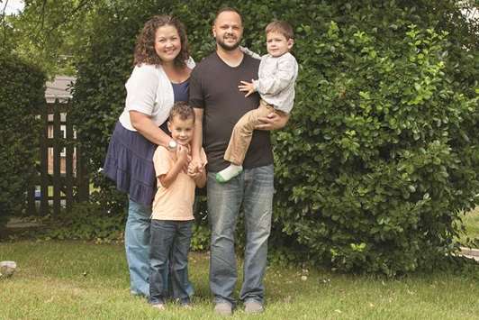 FAMILY PORTRAIT: The Lieber family at their Philadelphia home.