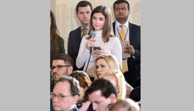 CNN reporter Kaitlan Collins: barred from a White House n event because she had asked u2018inappropriateu2019 questions earlier.