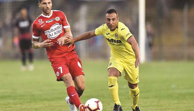 Last Wednesdayu2019s match against Montpellier was Santi Cazorlau2019s (right) third pre-season appearance in nine days for Villarreal, who want to re-sign the former Arsenal midfielder.