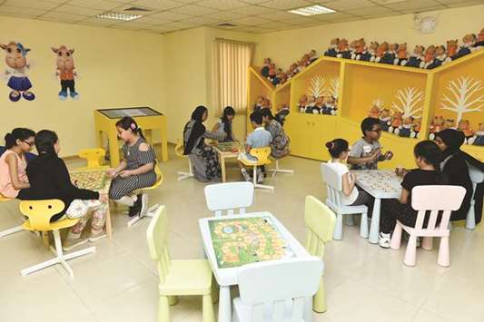 An activity during the camp.