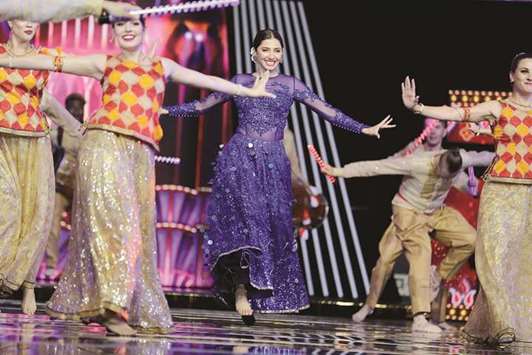 CENTRE-STAGE: Mahira Khan during her performance on stage.