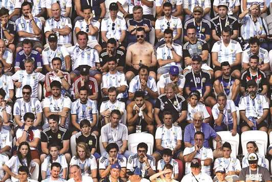 With Argentina runners-up four years ago and quarter-finalists at the previous two World Cups, a number of their supporters had understandably planned for a long stay. (AFP)