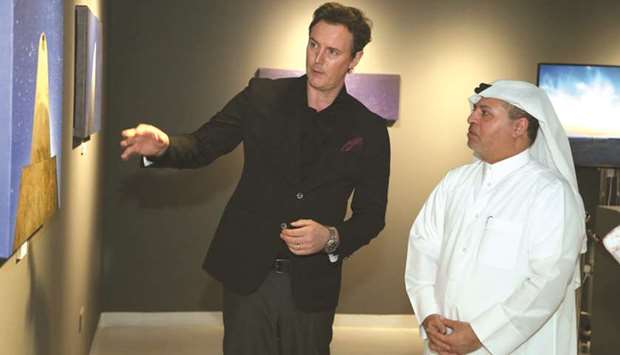 The exhibition showcases 34 photographs by Bentley of unique landscapes in Qatar.