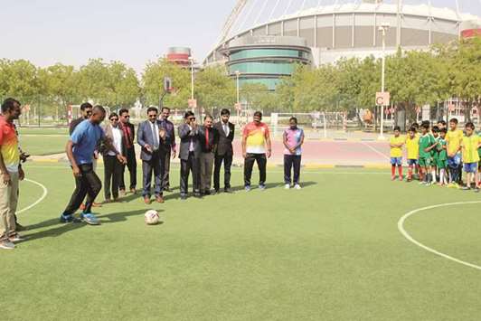 SHOOTOUT: Samuel A Francis, athlete and record holder in 100 metres race, shooting a penalty on the occasion.