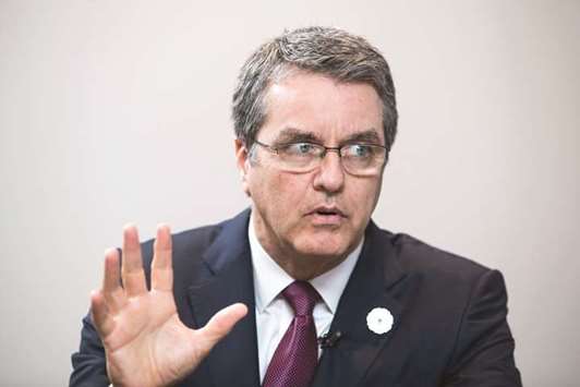 Roberto Azevedo, WTO director-general, speaks during a Bloomberg Television interview in Vietnam in November 2017. u201cContinued escalation poses a serious threat to growth and recovery in all countries, and we are beginning to see this reflected in some forward-looking indicators,u201d Azevedo said in a statement.