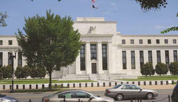 The US Federal Reserve building in Washington, DC (file).