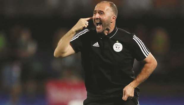 Algeria coach Djamel Belmadi. (Reuters)