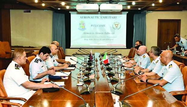 Deputy Commander of the Qatari Amiri Air Force Brigadier General (Pilot) Hazza Nasser al-Shahwani, currently visiting Rome, has met with Deputy Commander of the Italian Air Force General Giuretti, at the Air Force Headquarters. During the meeting, they reviewed military relations and ways of strengthening and developing them.