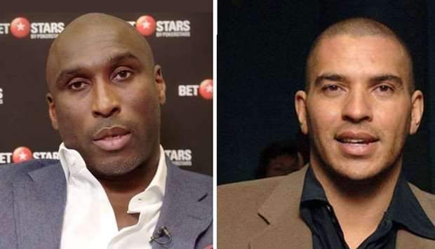 According to a report in the London-based The Times, Sol Campbell (L) and Stan Collymore have been approached to take on paid roles as critics of the Qatar 2022 World Cup