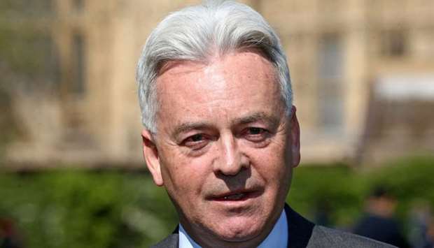 Minister of State for Europe and the Americas Alan Duncan attends a news conference in London, April 11, 2019