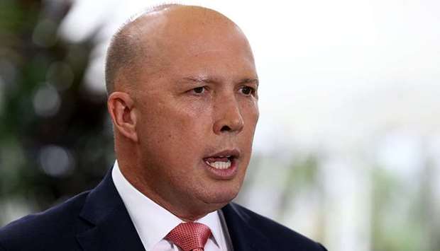 (File photo) Defence Minister Peter Dutton