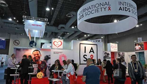 People attend the 10th International AIDS Society (IAS) Conference in Mexico City