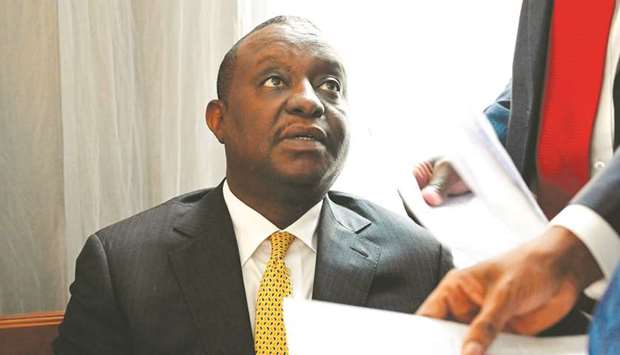 Kenyau2019s Finance Minister Henry Rotich appears at the Milimani Law Courts in Nairobi yesterday, to face corruption charges.