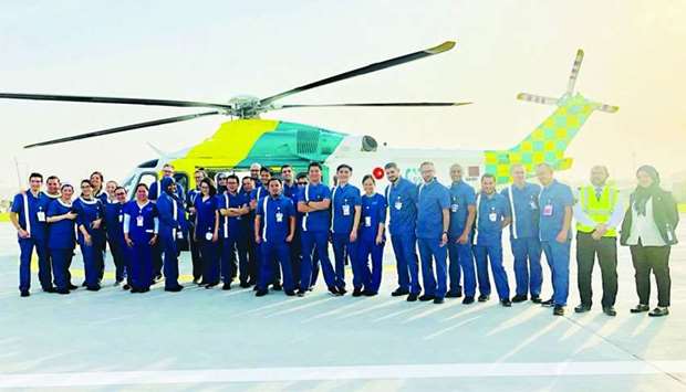 Young trauma patients are brought to Sidra Medicine by air or land ambulance.rnrn