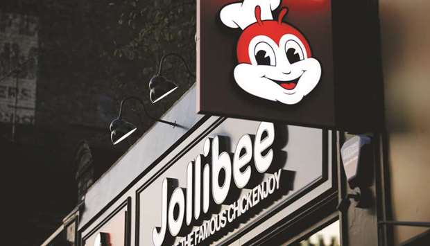 The first Jollibee restaurant in the UK is seen in London.