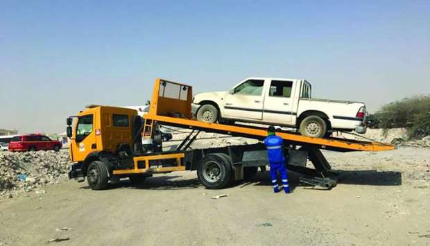 A total of 233 of these vehicles were removed by the municipality
