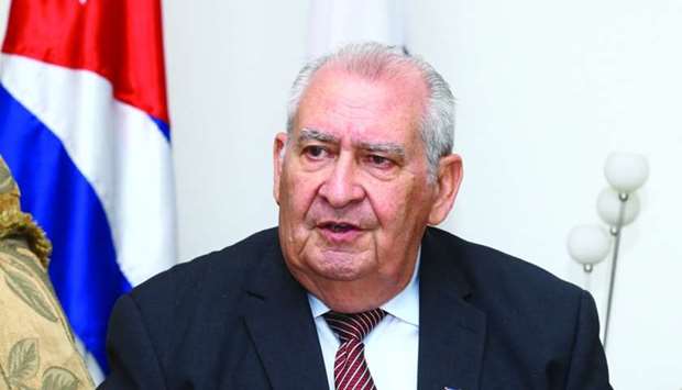 Cuban ambassador Eumelio Caballero Rodriguez