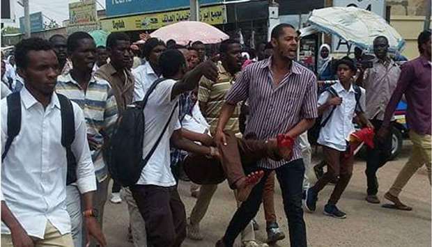 Five protesters shot dead in Sudan town