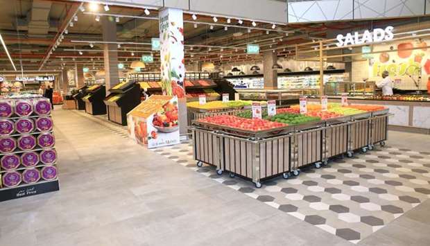 The new hypermarket showcases all categories of merchandise.