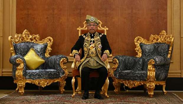 Malaysia\'s new king, Al-Sultan Abdullah Ri\'ayatuddin Al-Mustafa Billah Shah, poses for a photograph