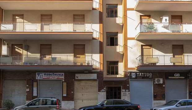 A general view shows the building where German captain of humanitarian vessel Sea Watch 3, Carola Rackete, has been under house arrest in Agrigento, Sicily