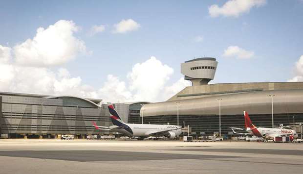 The South Terminal stands under construction, part of an Odebrecht of America expansion and renovation project, at the Miami International Airport in Florida, US (file).
