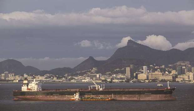 A tanker ship enters the Guanabara bay near Rio de Janeiro, Brazil (file).