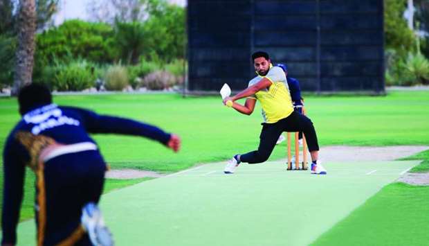 Action from the Doha Workers Cricket Cup 2019.