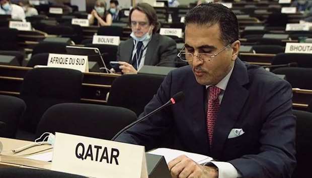 HE Ali bin Khalfan al-Mansouri during the interactive dialogue on the annual report by the OHCHR.