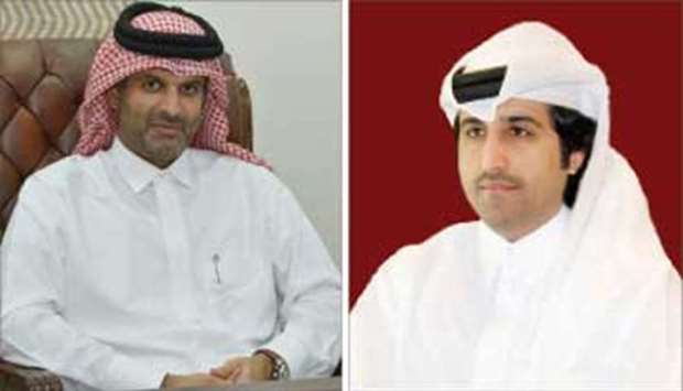 From left: Sheikh Dr Thani bin Ali al-Thani, chairman of the conferenceu2019s organising committee and Qatar Chamber director general Saleh bin Hamad al-Sharqi.