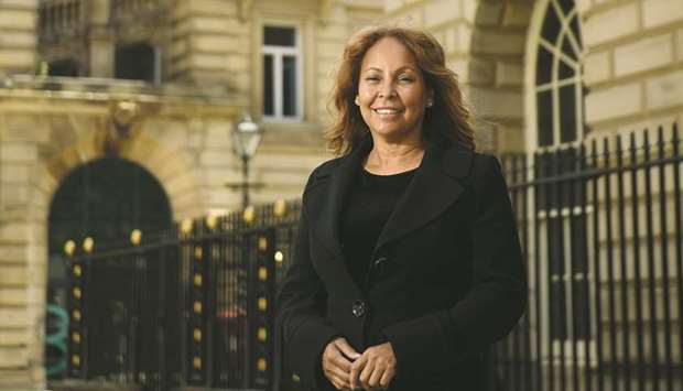 Councillor Anna Rothery, the Lord Mayor of Liverpool, poses for a photograph outside the Town Hall in Liverpool.