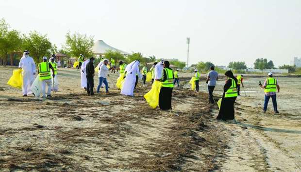 The campaign kicked off on Sunday with the first clean-up at Sumaysimah Beach.