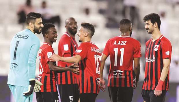 With 11 wins, five draws and one defeat against their name, Al Rayyan have 38 points. (Twitter/QSL)