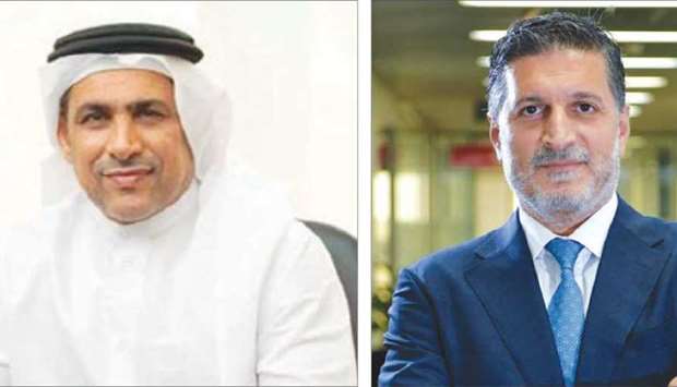 Abdul Hakeem Mostafawi, CEO of HSBC in Qatar. and Elie Maroun El Asmar, head of Commercial Banking, HSBC Qatar.