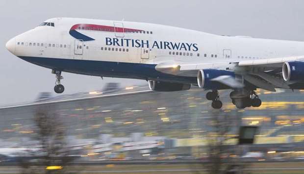 A Boeing 747 passenger aircraft, operated by British Airways, lands at London Heathrow Airport in London. BA parent group IAG, which had been due to phase out the iconic planes by 2024 in a process already begun, said the entire fleet of Boeing 747s was being retired with immediate effect owing to u201cthe downturn in travel caused by the Covid-19 global pandemicu201d.