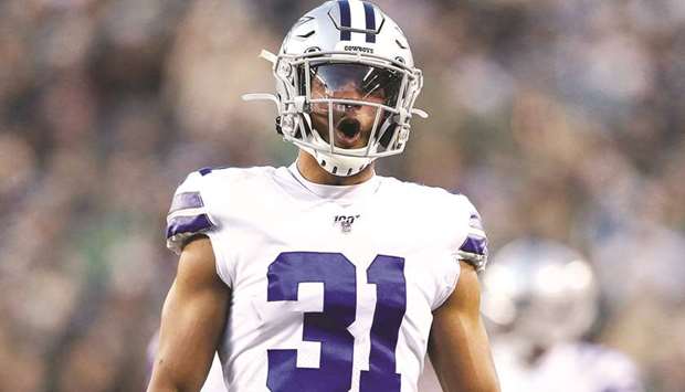 Byron Jones of the Dallas Cowboys reacts during a game against the Philadelphia Eagles at Lincoln Financial Field on December, 2019. (TNS)