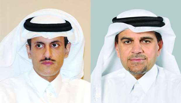 QIIB chairman and managing director Sheikh Dr Khalid bin Thani bin Abdullah al-Thani and QIIB chief executive officer Dr Abdulbasit Ahmad al-Shaibei