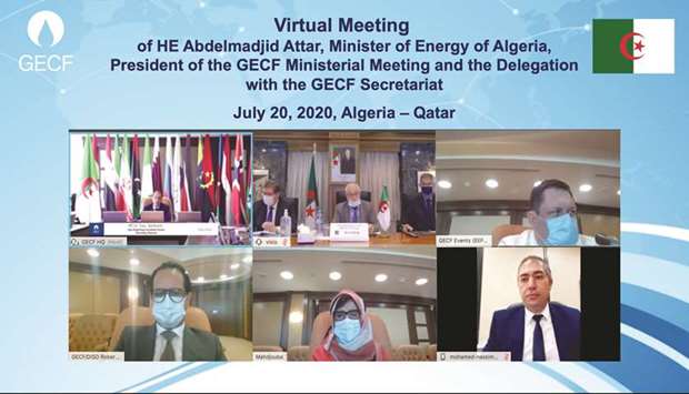 Participants of the GECF-hosted high-level talks held recently.