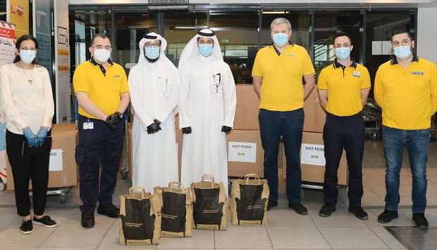 QC, in co-operation with the MME, has distributed 4,000 ready-to-eat meals u2014 donated by Ikea Qatar u2014 among those infected with the Covid-19 at quarantine centres in Umm Slal and Mekaynis.