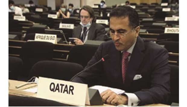 HE Ali bin Khalfan al-Mansouri during the interactive dialogue on the annual report by the OHCHR.