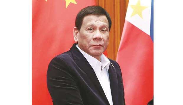 (File photo) Philippine President Rodrigo Duterte