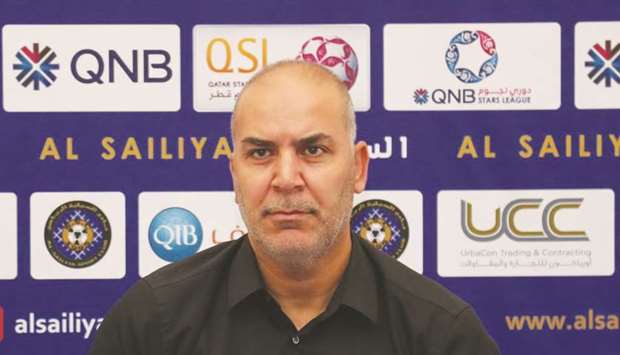Al Sailiyau2019s coach Sami Trabelsi.