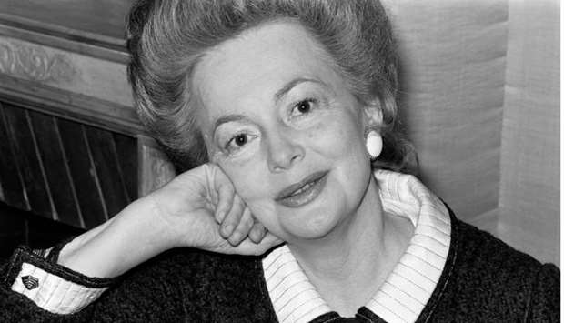 This file photo taken on April 08, 1970 in Paris shows US actress Olivia de Havilland.
