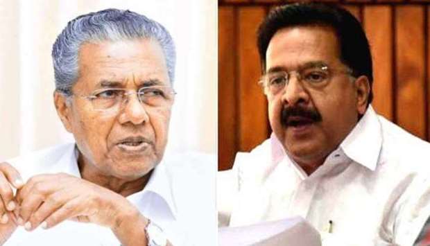 Pinarayi Vijayan and Ramesh Chennithala