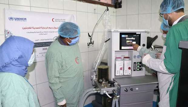 Anaesthetic equipment for Al-Thawra Hospital
