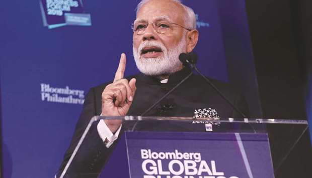 Modi: Looking to lure businesses as countries from the US to the UK are considering diversifying supply chains away from China.