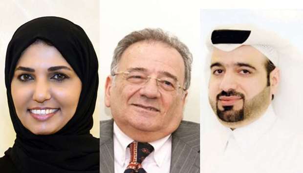 Dr Hend al-Muftah, Dr Farid El Sahn and Faisal al-Emadirn