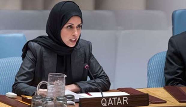 HE the Permanent Representative of the State of Qatar to the United Nations ambassador Sheikha Alya Ahmed bin Saif al-Thani