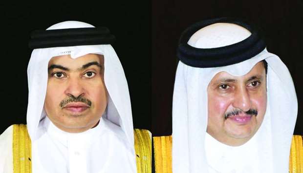 HE the Minister of Commerce and Industry Ali bin Ahmed al-Kuwari and Qatar Chamber chairman HE Sheikh Khalifa bin Jassim al-Thani